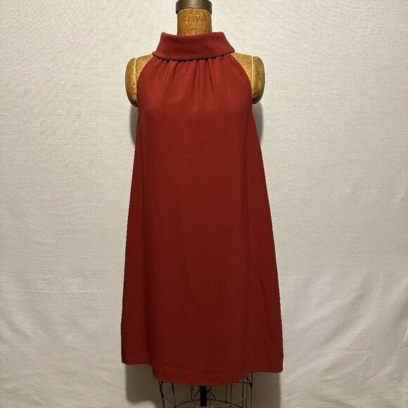 Sail to Sable Burgundy Button Dress - size 8 - Picture 3 of 7
